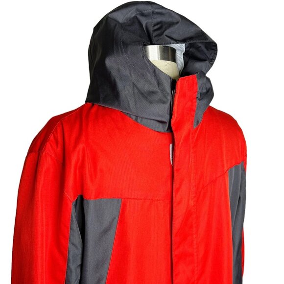 C9 Champion Jacket Youth Size XL (16-18) Orange/Red Grey Water Resistant Rain - Picture 1 of 5